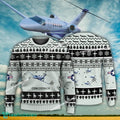Aircraft Design Cessna Citation CJ4 Ugly Christmas 3D Sweater Gift Veteran