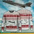 Aircraft Design CF-101 Voodoo CF101 Ugly Christmas 3D Sweater Gift Veteran