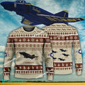 Aircraft Design F-4J Phantom II NAVAL Blue Angels F4J Ugly Christmas US Air Force 3D Sweater Gift Veteran