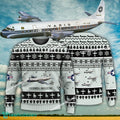 Aircraft Design Lockheed L-188 Electra Ugly Christmas 3D Sweater Gift Veteran
