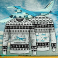 Aircraft Design Mitsubishi MU-2 Marquise MU2 Ugly Christmas 3D Sweater Gift Veteran