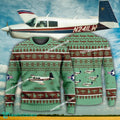 Aircraft Design Mooney M20C Ugly Christmas 3D Sweater Gift Veteran