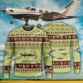 Aircraft Design Piper PA-46 Malibu PA46 Ugly Christmas 3D Sweater Gift Veteran