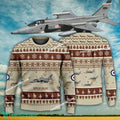 Aircraft Design SEPECAT Jaguar Ugly Christmas 3D Sweater Gift Veteran