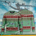 Aircraft Design Short Sunderland Ugly Christmas 3D Sweater Gift Veteran