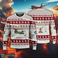 Aircraft Drawing CH-147F Chinook CH147F Xmas Sweater AOP Gift Holidays