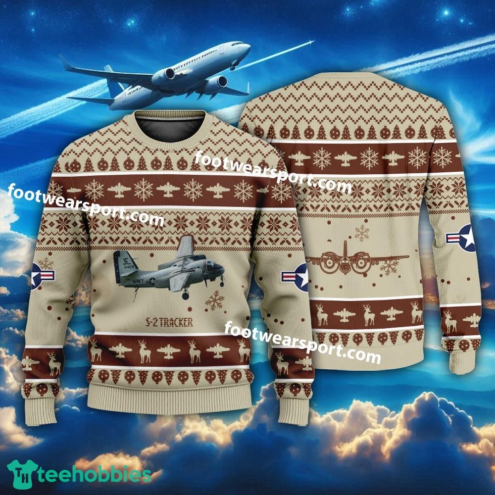 Aircraft S-2 Tracker S2 US Navy Christmas Sweater AOP Gift Holidays