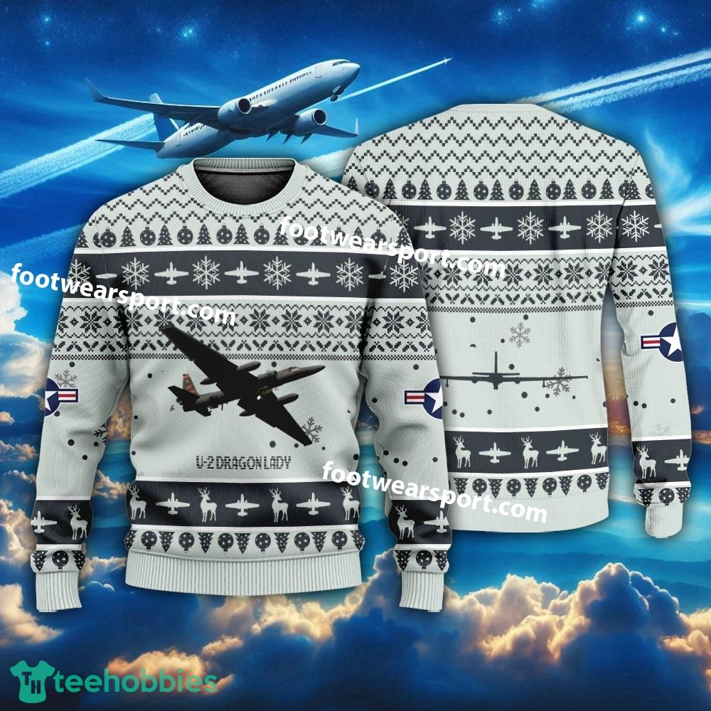 Aircraft U-2 Dragon Lady U2 US Air Force Christmas Sweater For Men Women