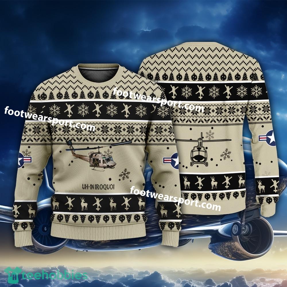 Aircraft UH-1N Iroquoi UH1N US Army Christmas 3D Sweater Gift For Adult