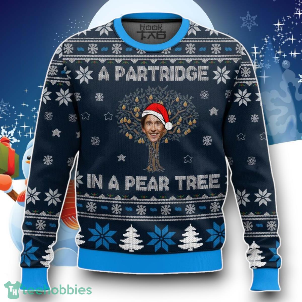 Alan Partridge In A Pear Tree Ugly Christmas Sweater Unique Gift