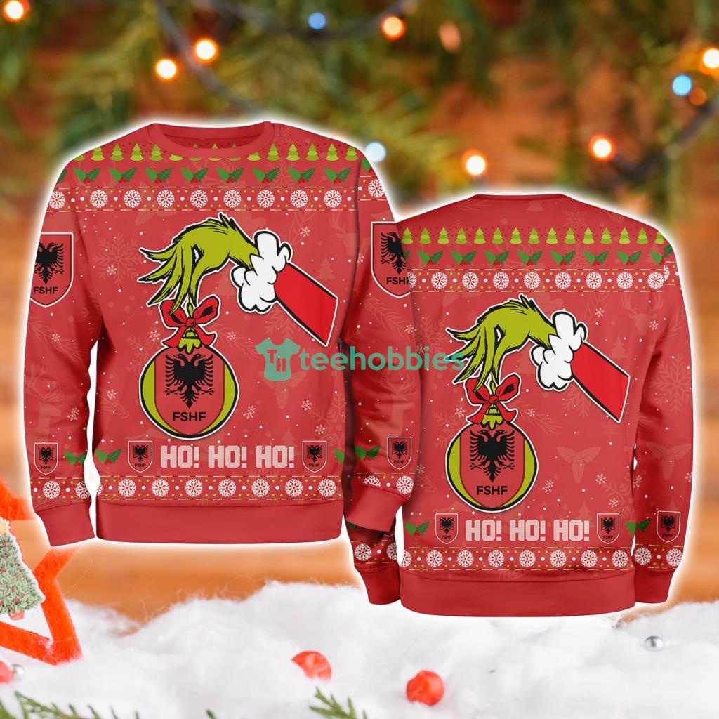 Albania National Football C Christmas ugly sweater