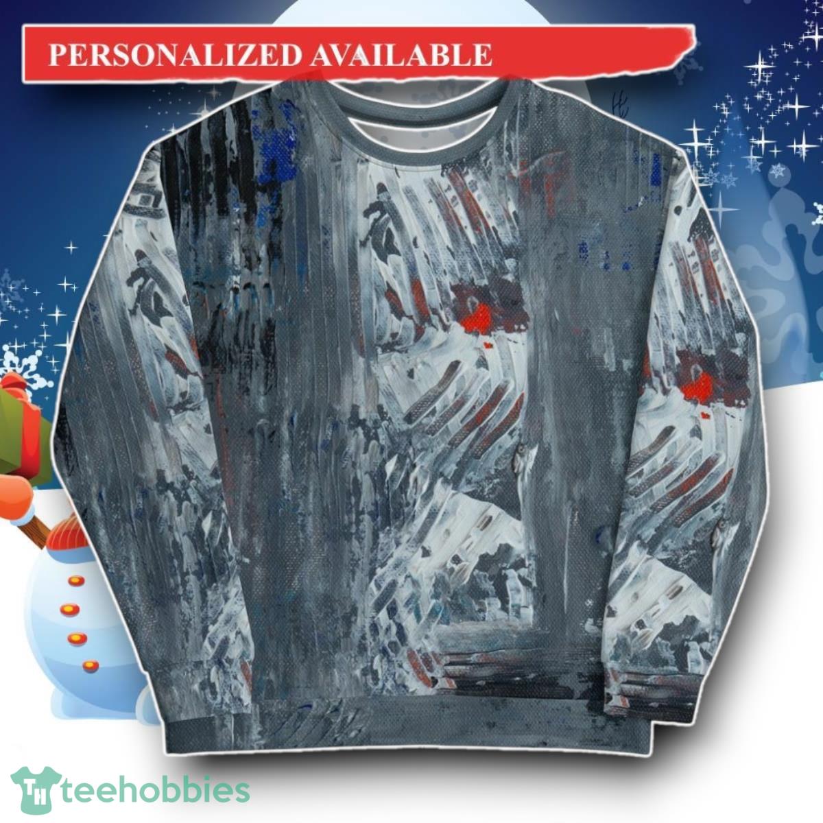 All Over Print Abstract Art Pattern Unisex 3D Sweater Ugly Christmas Unique Gift