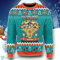 All You Need Is Love Hippie Peace Bus 3D Sweater Ugly Christmas Sweater Unique Gift