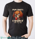 Angry Cartoon Dog Shirt, Fun Fact I Don’t Care At All Tee, Funny Pet Lover Top