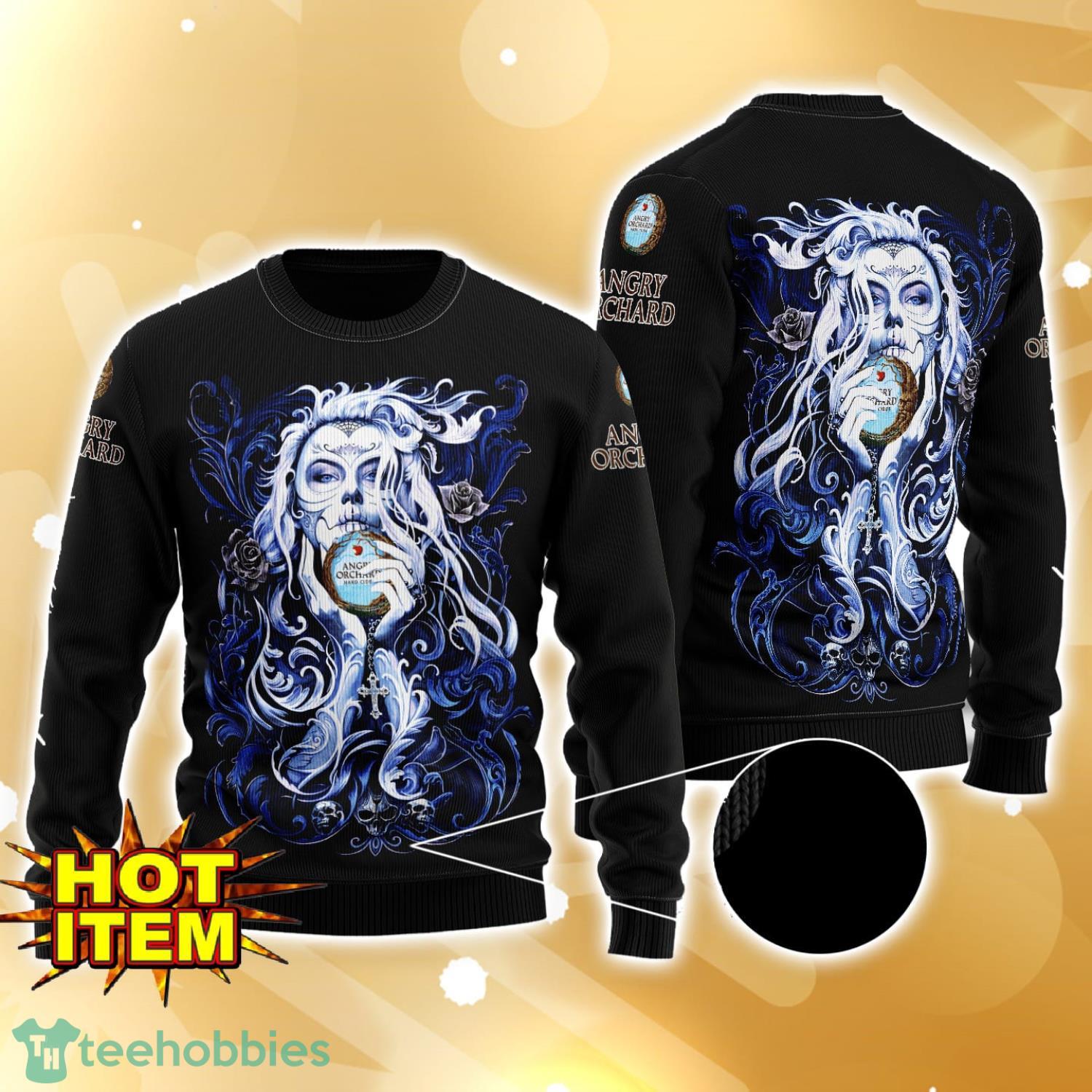 Angry Orchard Tattoo Girl 3D Ugly Christmas Sweater For Men And Women