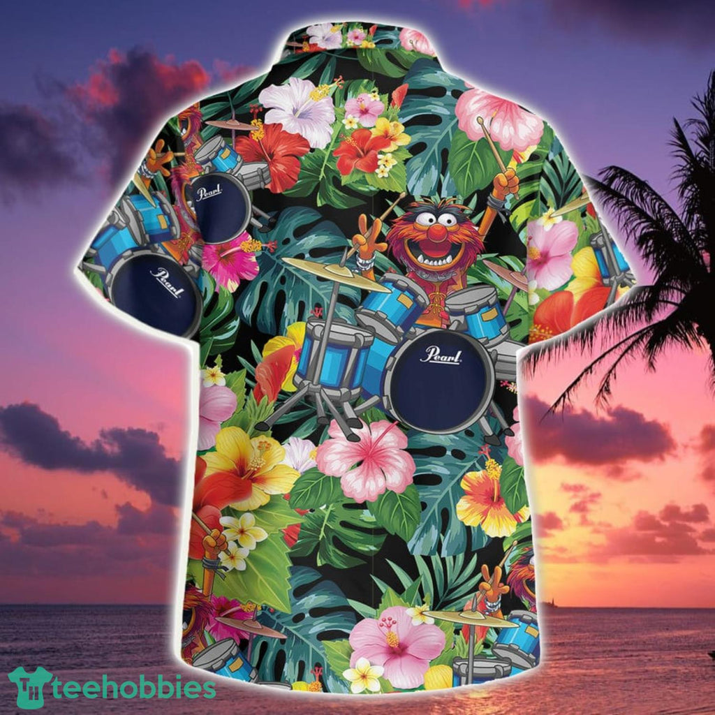 Animal The Muppet Drum Hawaiian Shirt Botton Beach Shirt