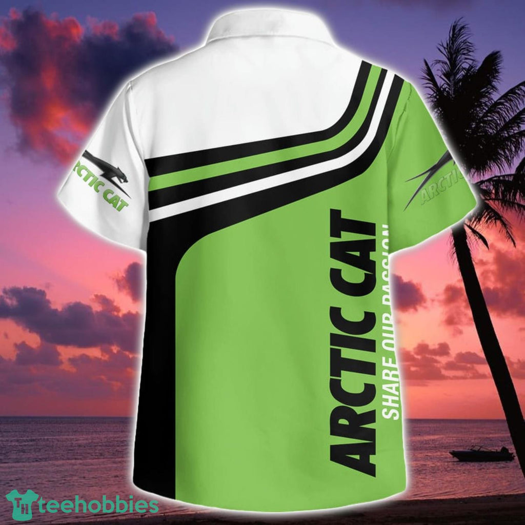 Arctic Cat Snowmobile Arctic Cat Snowmobile Hawaiian Shirt Botton Beach Shirt