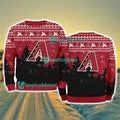 Arizona Diamondbacks MLB Knitting Pattern Christmas Tree Pine Happy Ugly Sweater Merry Chistmas