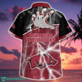 Arkansas Razorbacks Thunder Hawaiian Shirt Botton Beach Shirt