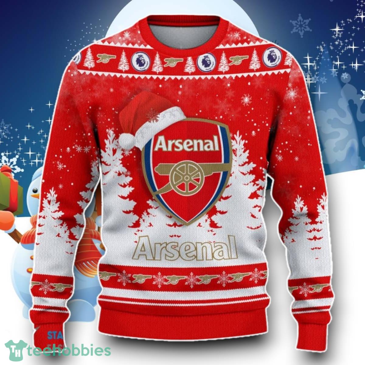Arsenal FC 3D Christmas Ugly Sweater Gift For Fan
