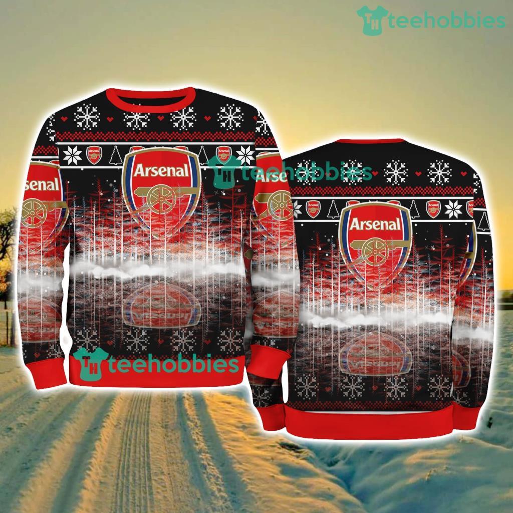 Arsenal FC Pine Christmas Ugly Sweater New Style Best Gift For Fans