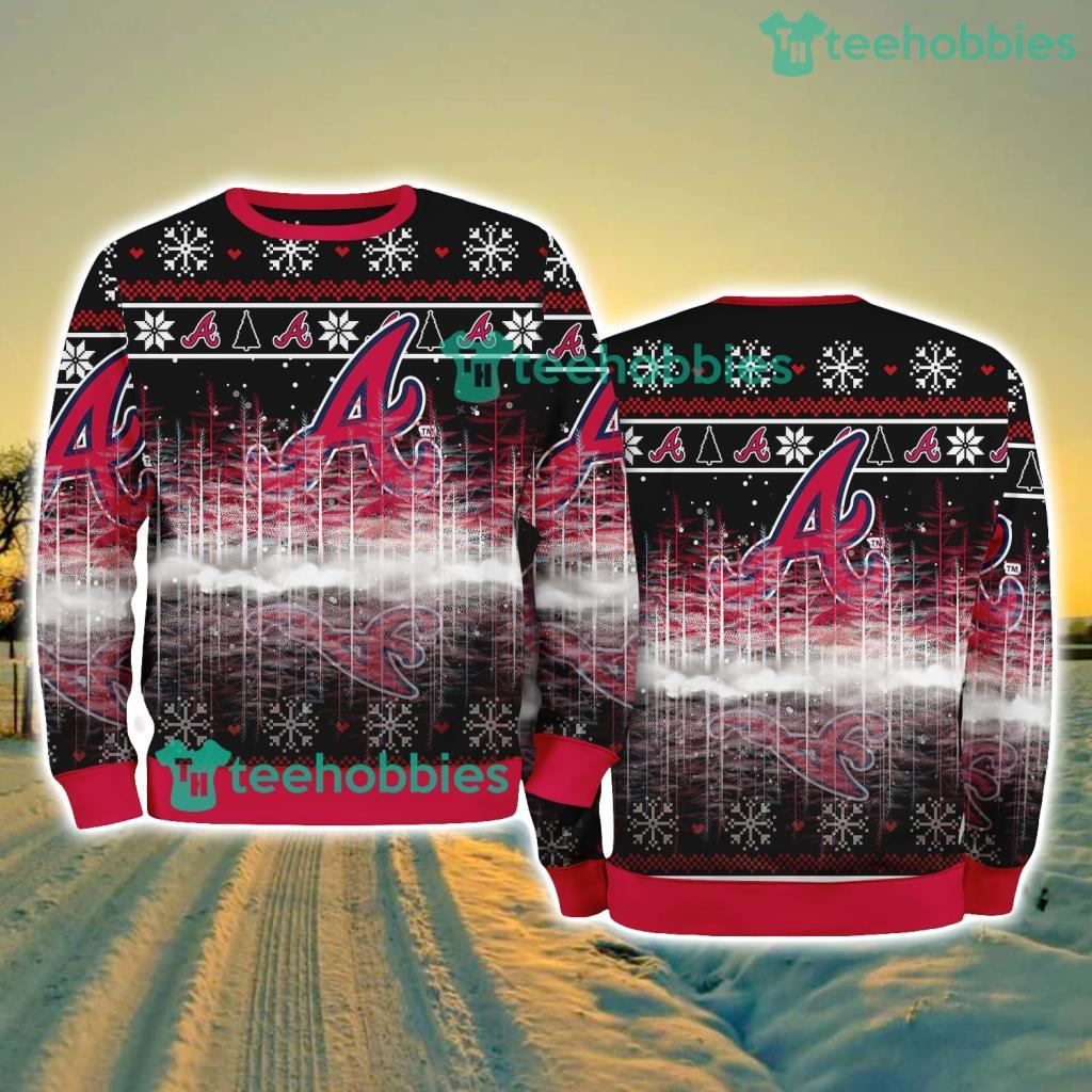 Atlanta Braves MLB Pine Christmas Ugly Sweater New Style Best Gift For Fans
