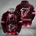 Atlanta Falcons Fire Skull Festive Halloween 3D Hoodie Gift Fans