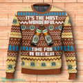Augustiner Brau It’s The Most Wonderful Time For A Beer Ugly Christmas Sweater 3D Design For Men Women