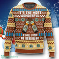 Augustiner Bräu It’s The Most Wonderful Time For A Beer Ugly Christmas Sweater Unique Gift
