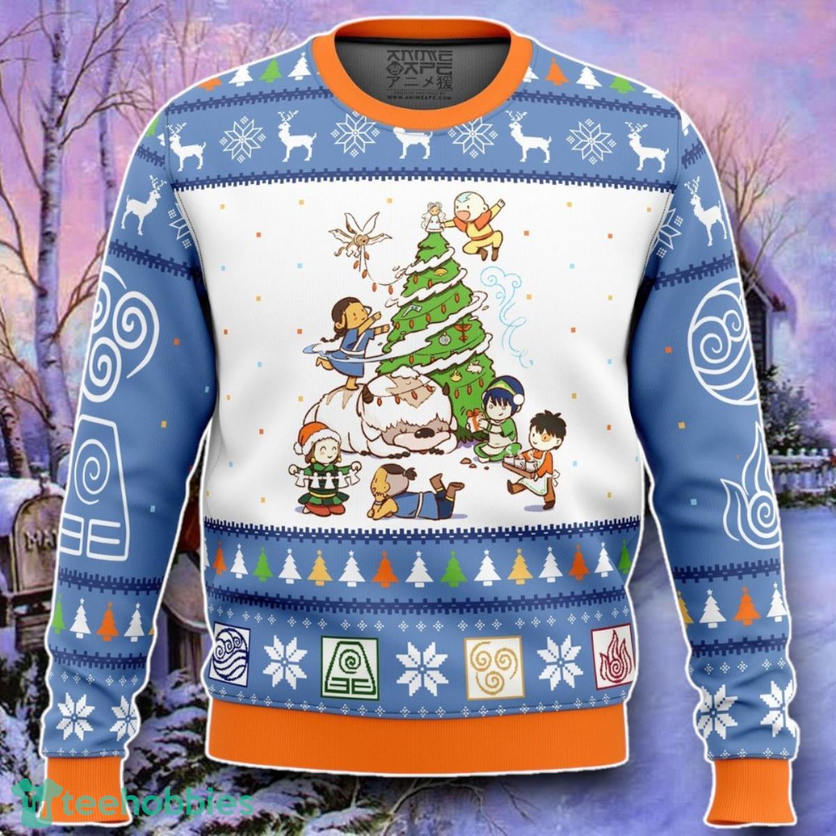 Avatar The Last Airbender Christmas Time Ugly Christmas 3D Sweater Style Gift