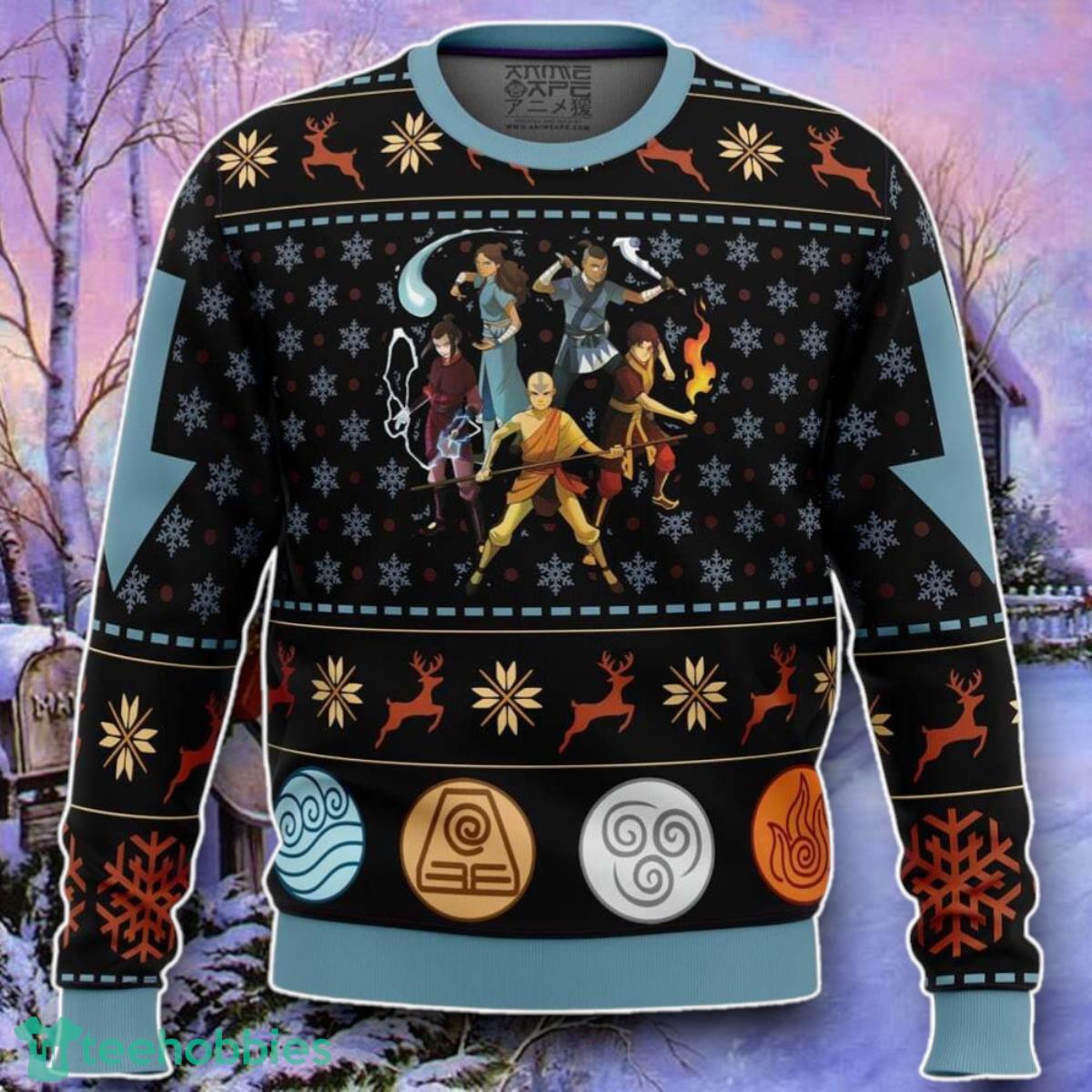 Avatar The Last Airbender Ugly Christmas 3D Sweater Style Gift