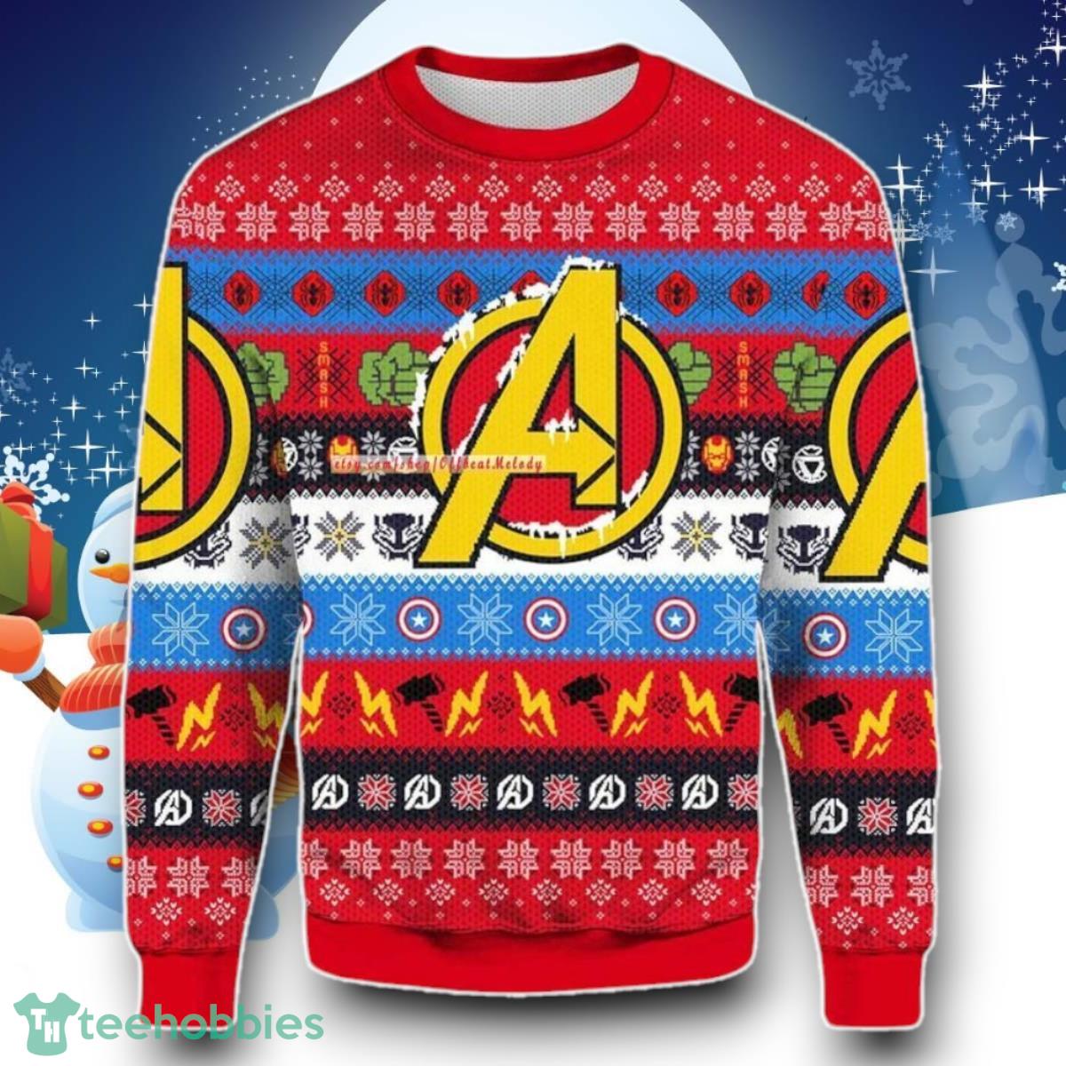 Avengers Merry 3D Ugly Christmas Sweater Unique Gift Jumper