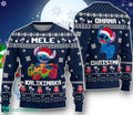 Baby Blue Monster Blue Alien Dog Xmas Ugly Christmas Sweater Unique Gift