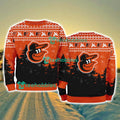 Baltimore Orioles MLB Knitting Pattern Christmas Tree Pine Happy Ugly Sweater Merry Chistmas