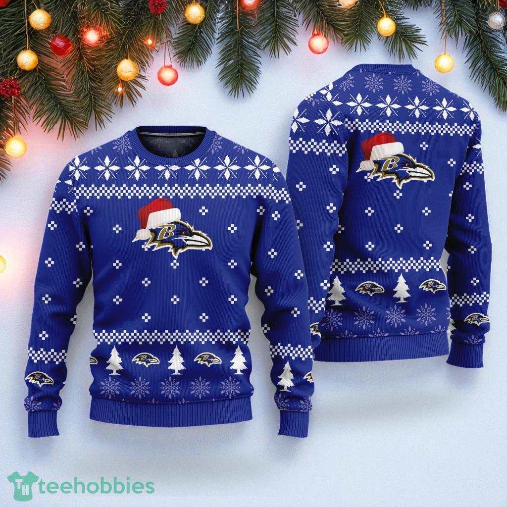 Baltimore Ravens Ugly Christmas Sweater For Holiday Xmas Gifts