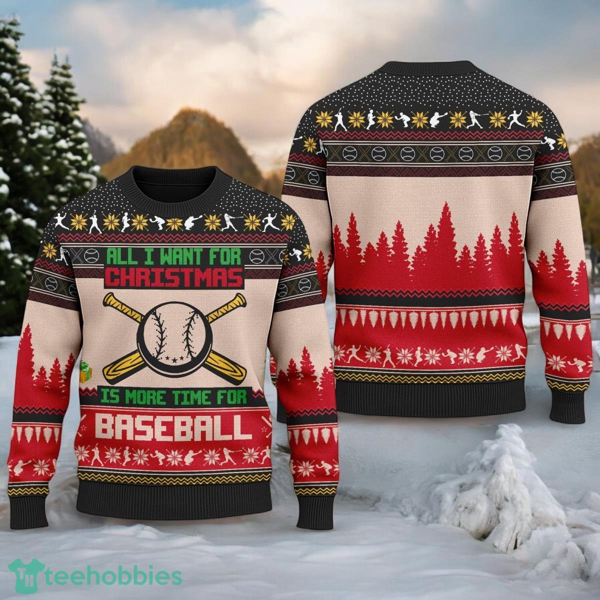 Baseball Ugly Christmas Sweater Baseball Christmas 3D Ugly Sweater For Men And Women