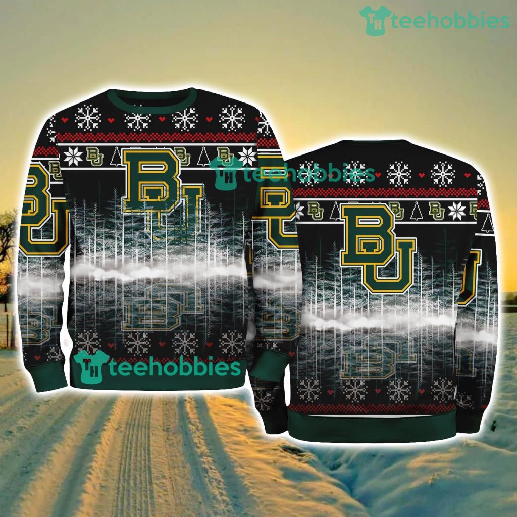 Baylor Bears NCAA Pine Christmas Ugly Sweater New Style Best Gift For Fans