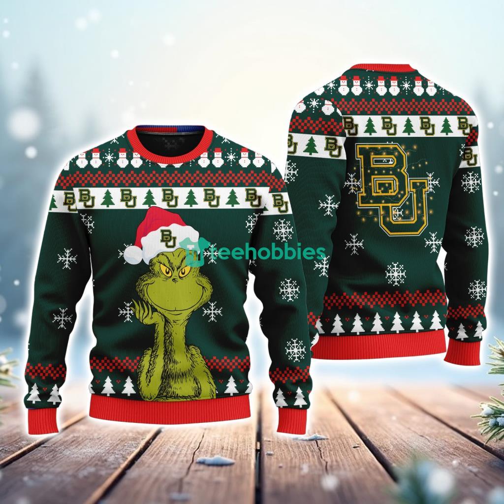 Baylor Bears NCAA The Grinch Funny Merry Christmas Ugly Sweater 3D New Trend