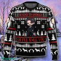 Be Kind To Animals John Wick Ugly Christmas 3D Sweater Style Gift