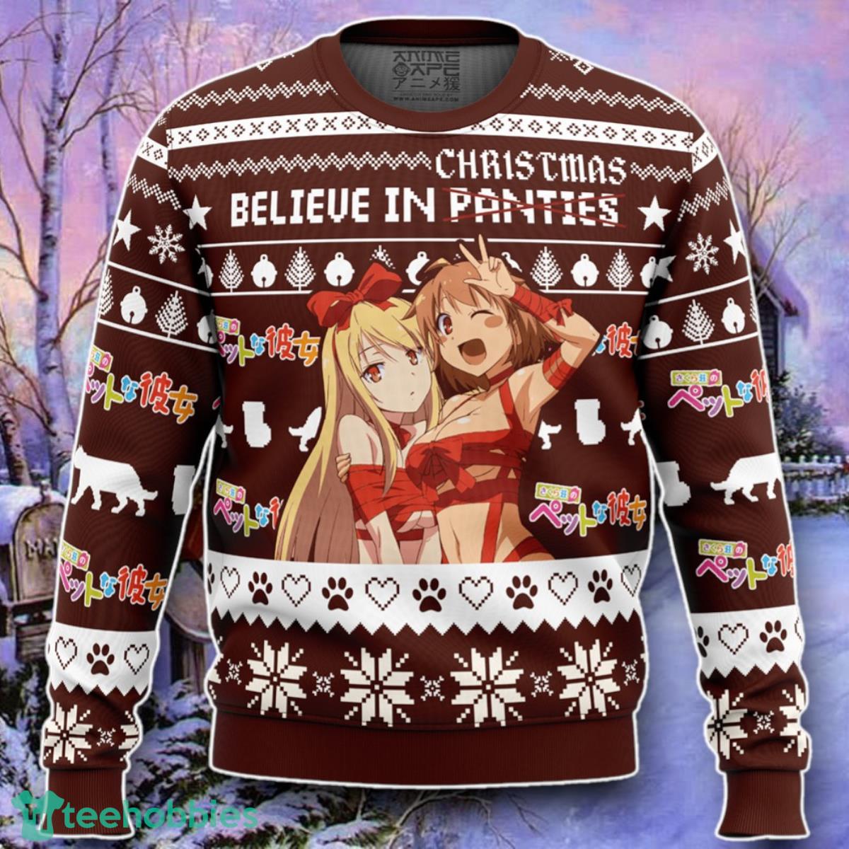 Believe In Christmas The Pet Girl Of Sakurasou Ugly Christmas 3D Sweater Style Gift