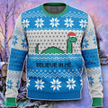 Believe In Me…Nessie Ugly Christmas 3D Sweater Style Gift