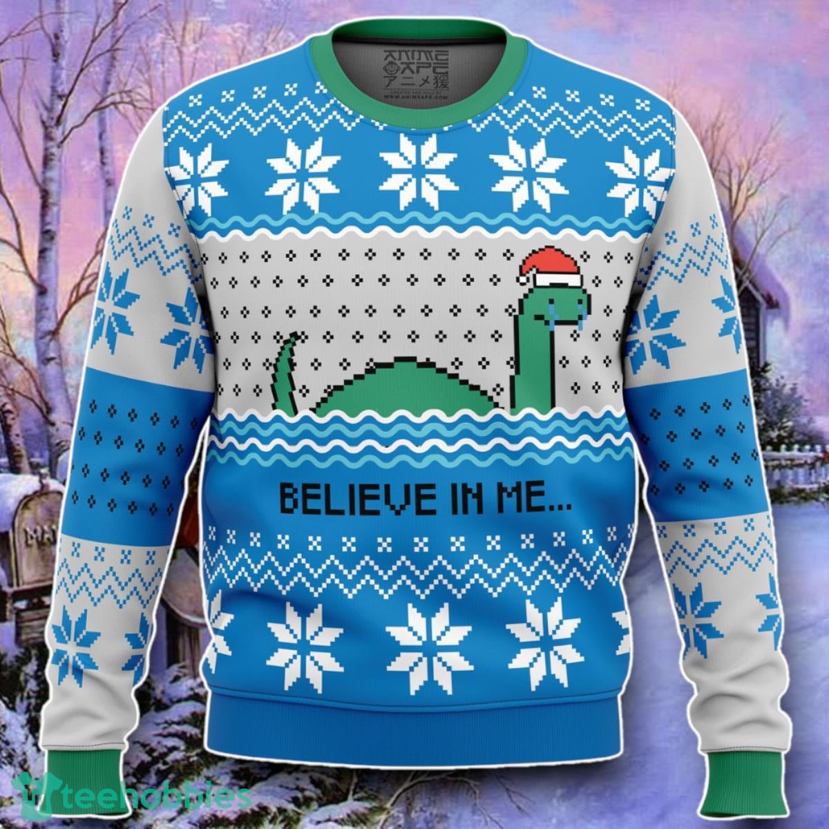 Believe In Me…Nessie Ugly Christmas 3D Sweater Style Gift