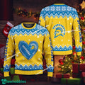 Design Heart Football San Jose State Spartans Xmas Sweater AOP For Men Women