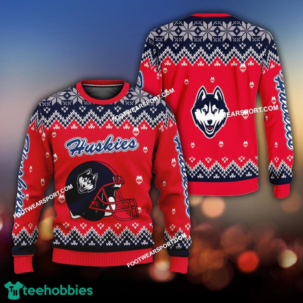 Design Helmet Connecticut Huskies Christmas Sweater For Men Women