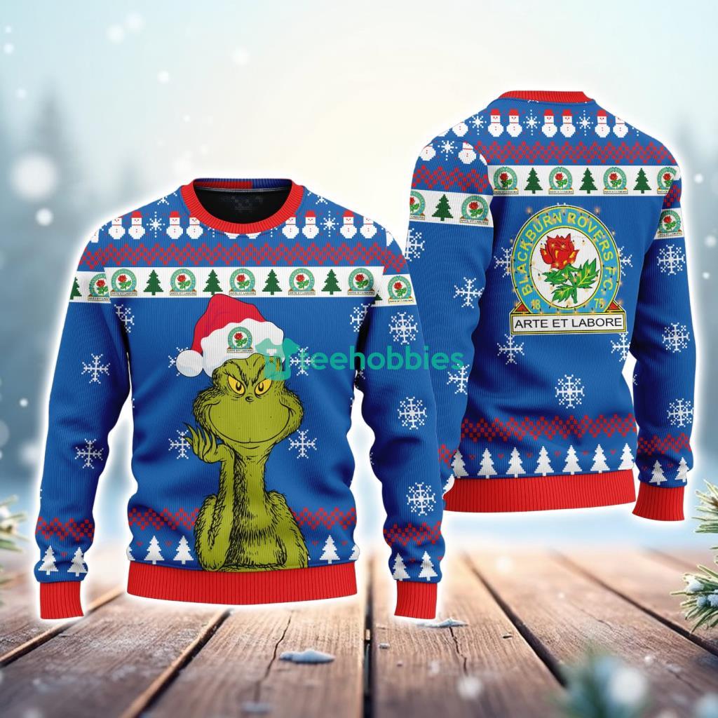 Blackburn Rovers The Grinch Funny Merry Christmas Uglly Sweater 3D New Trend
