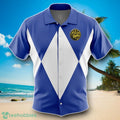 Blue Ranger Mighty Morphin Power Rangers Men’s Short Sleeve Button Up Hawaiian Shirt Impressive Gift