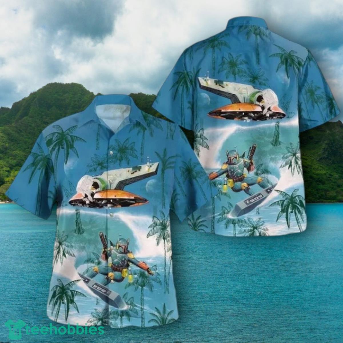 Boba Fett Tropical Palm Hawaiian Shirt Impressive Gift