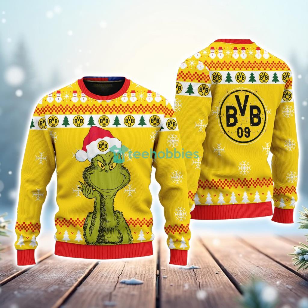 Borussia Dortmund The Grinch Funny Merry Christmas Uglly Sweater 3D New Trend