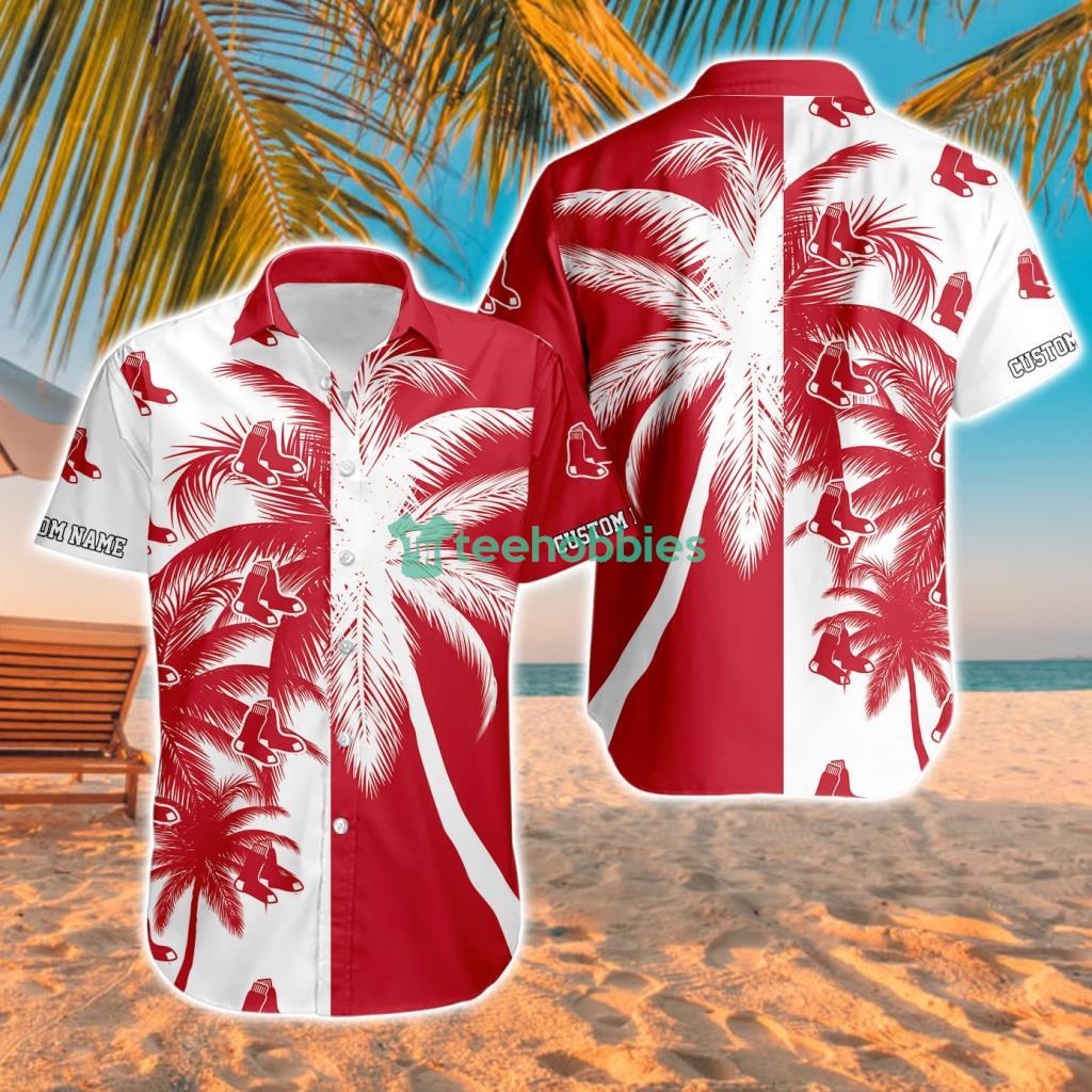 Boston Red Sox Mlb Aloha Tropical Hawaiian Shirt For Fans Custom Name