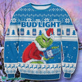 Bud Light Grinch Ugly 3D Sweater Style Gift